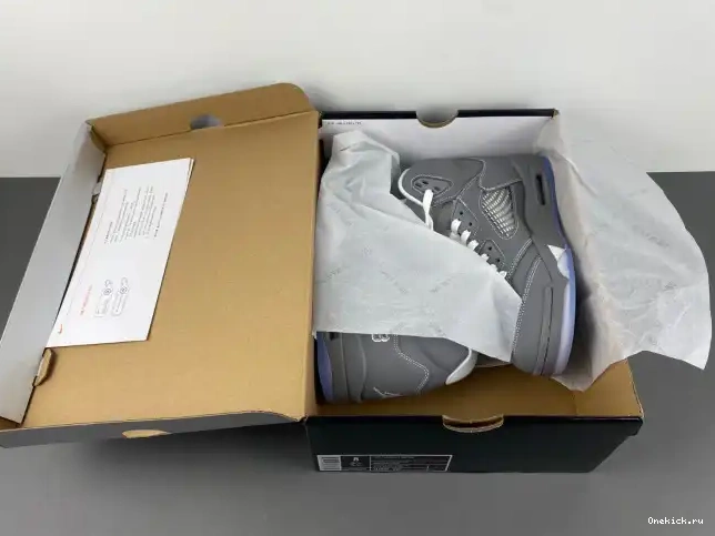 One Kick Grey 5 Wolf 136027-005 Jordan Retro Air 0701